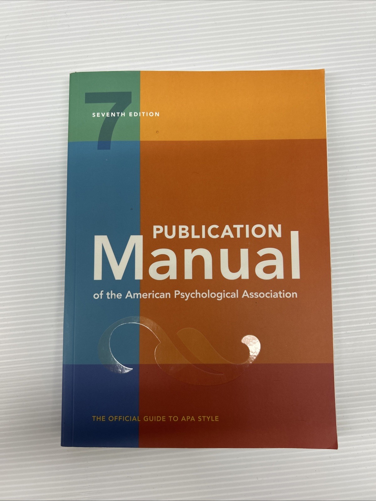 Publication Manual (OFFICIAL) 7th Edition of the American Psychological 6-1-20