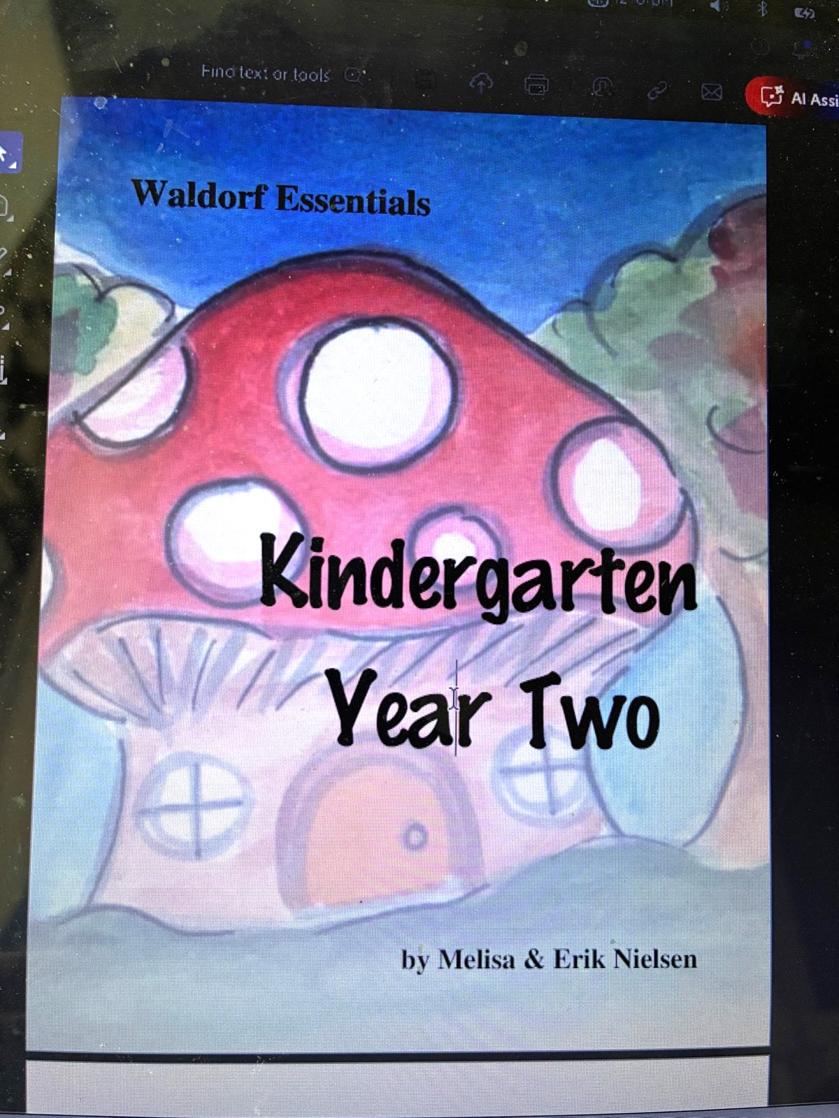 Waldorf Essentials KINDERGARTEN YEAR TWO by Melisa Nielsen 2021, PDF FORMAT