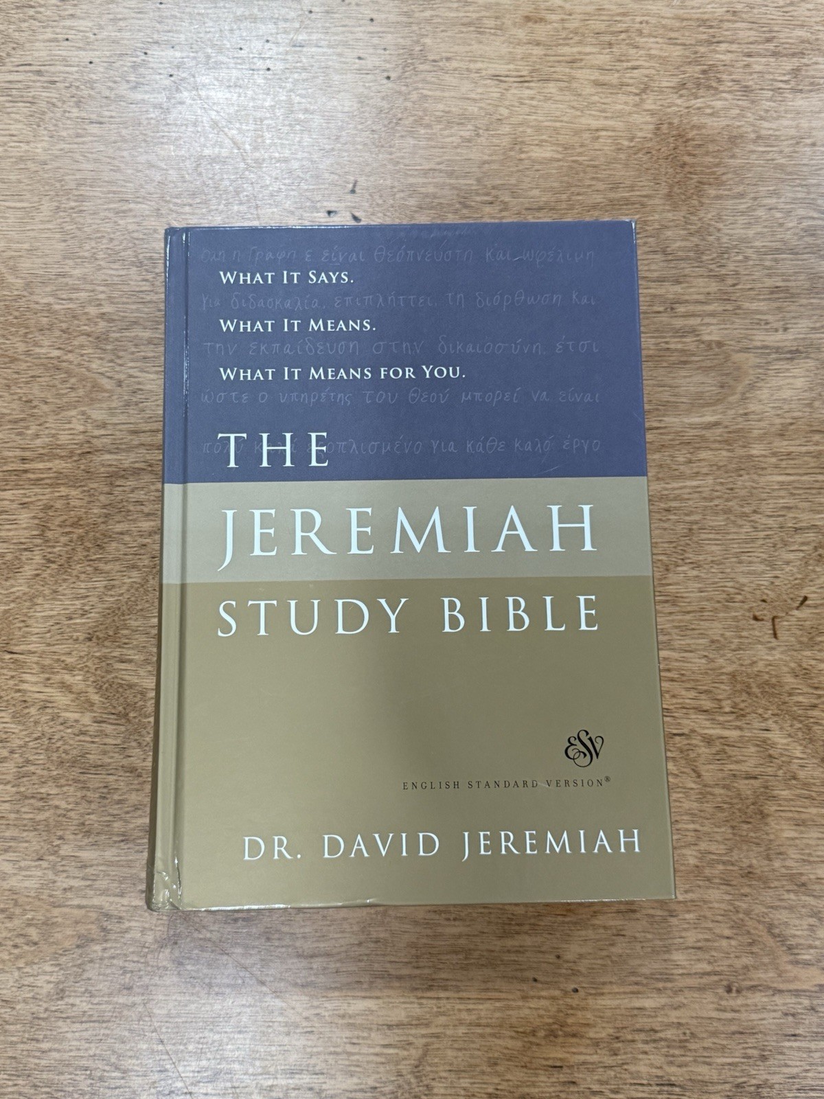 Dr. David Jeremiah Study Bible ESV Hard Cover