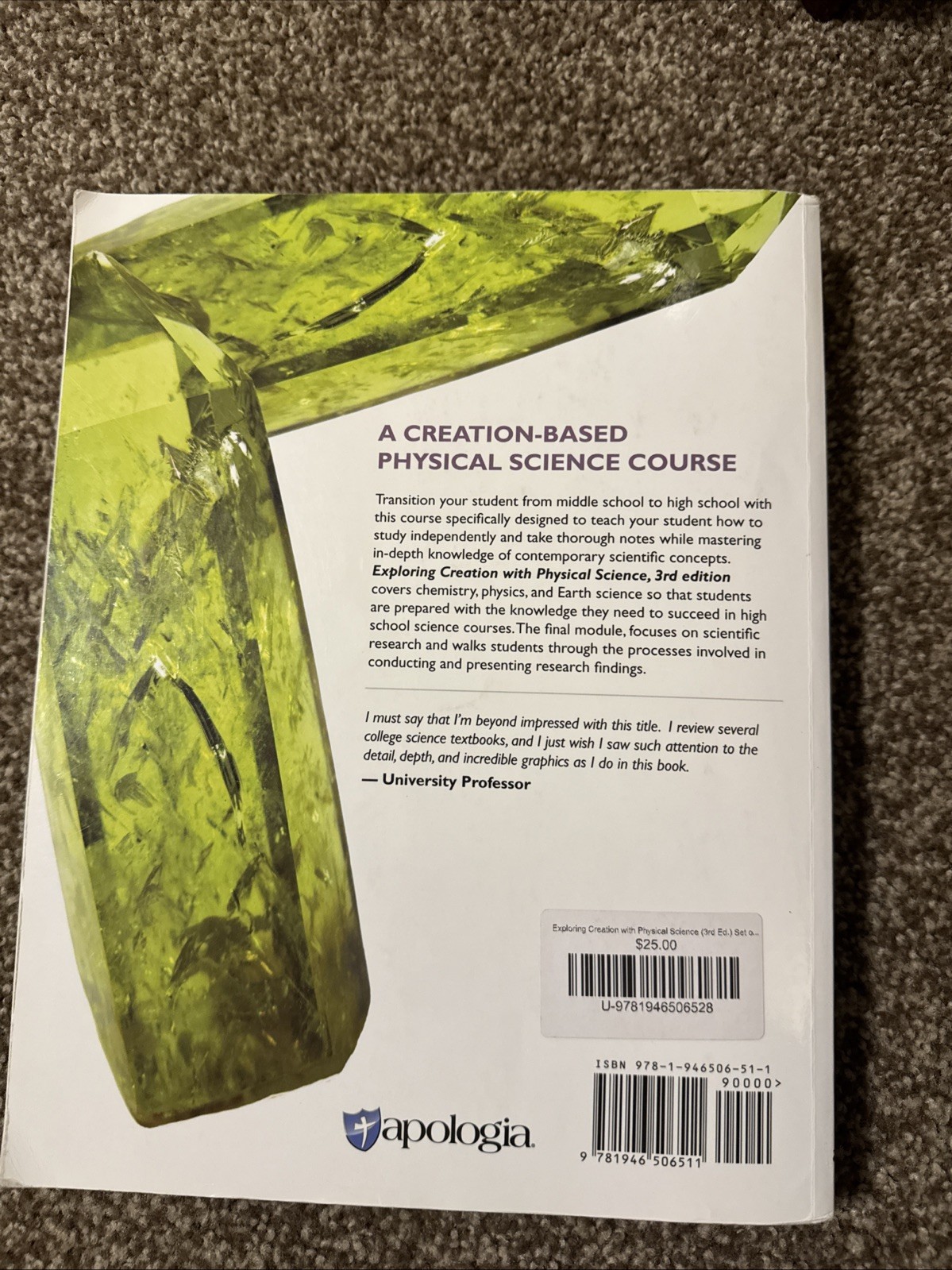 Exploring Creation Physical Science Apologia 3rd Edition