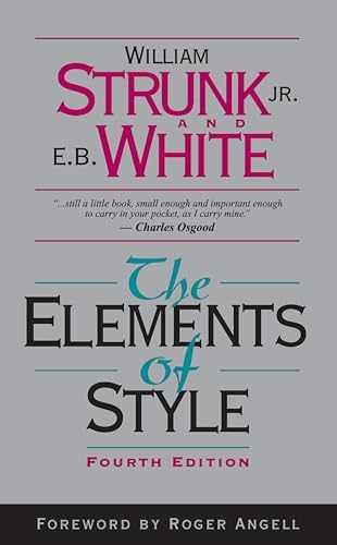 The Elements of Style (4th – Hardcover, by William Strunk; E. – Very Good b