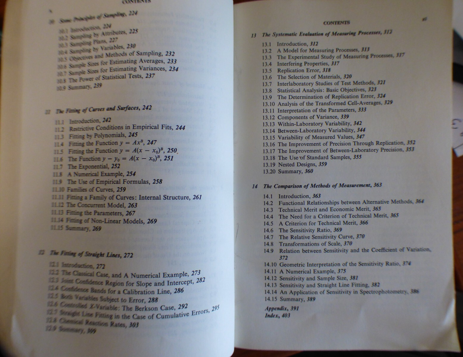 John Mandel – “The statistical analysis of experimental data”; Dover 1984,