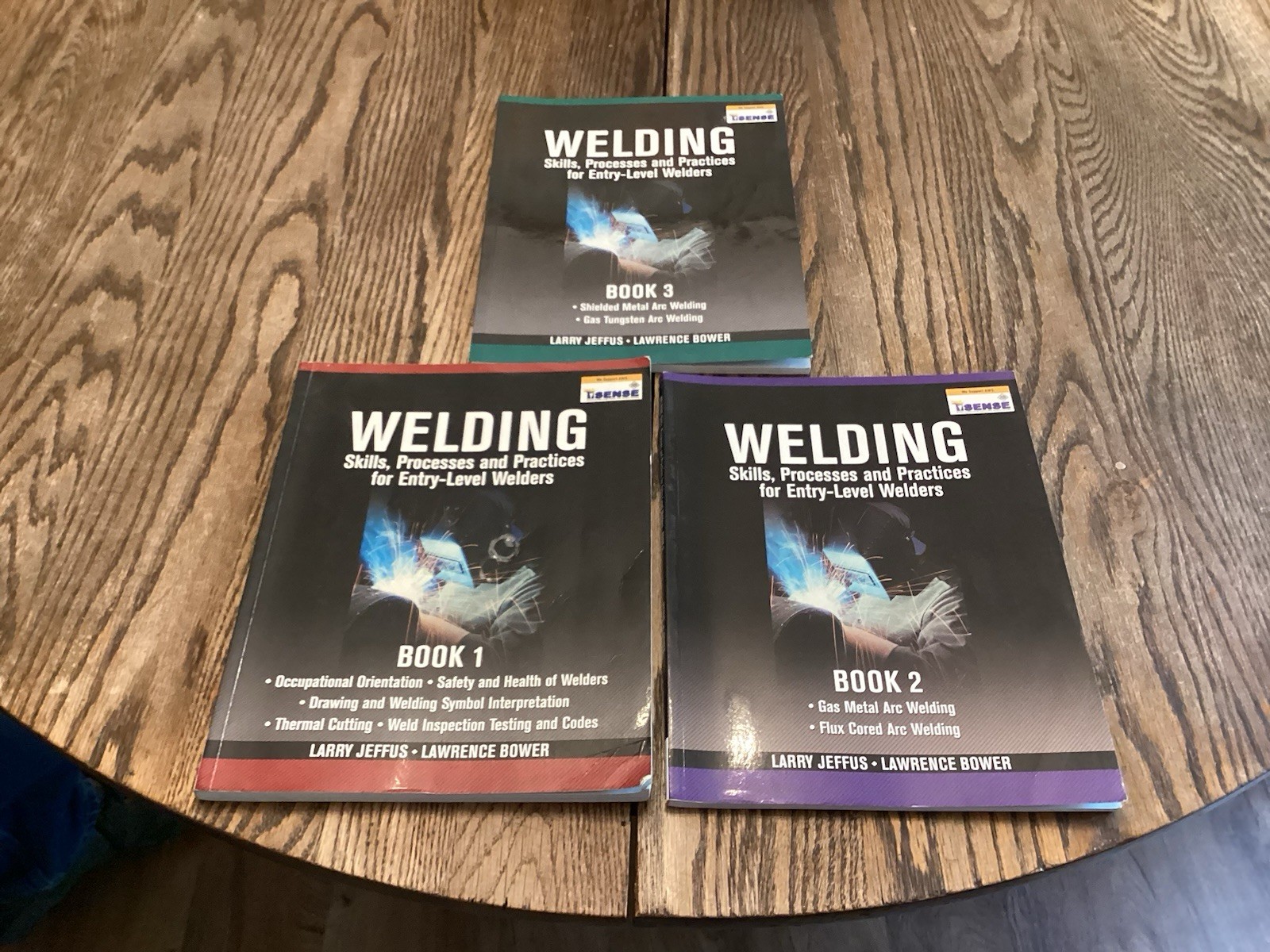 Welding Skills Processes and Practices for Entry Level Welders Book 1,2,3 Jeffus