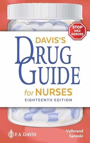 Davis’s Drug Guide for Nurses – Paperback, by Vallerand PhD RN FAAN – Acceptable