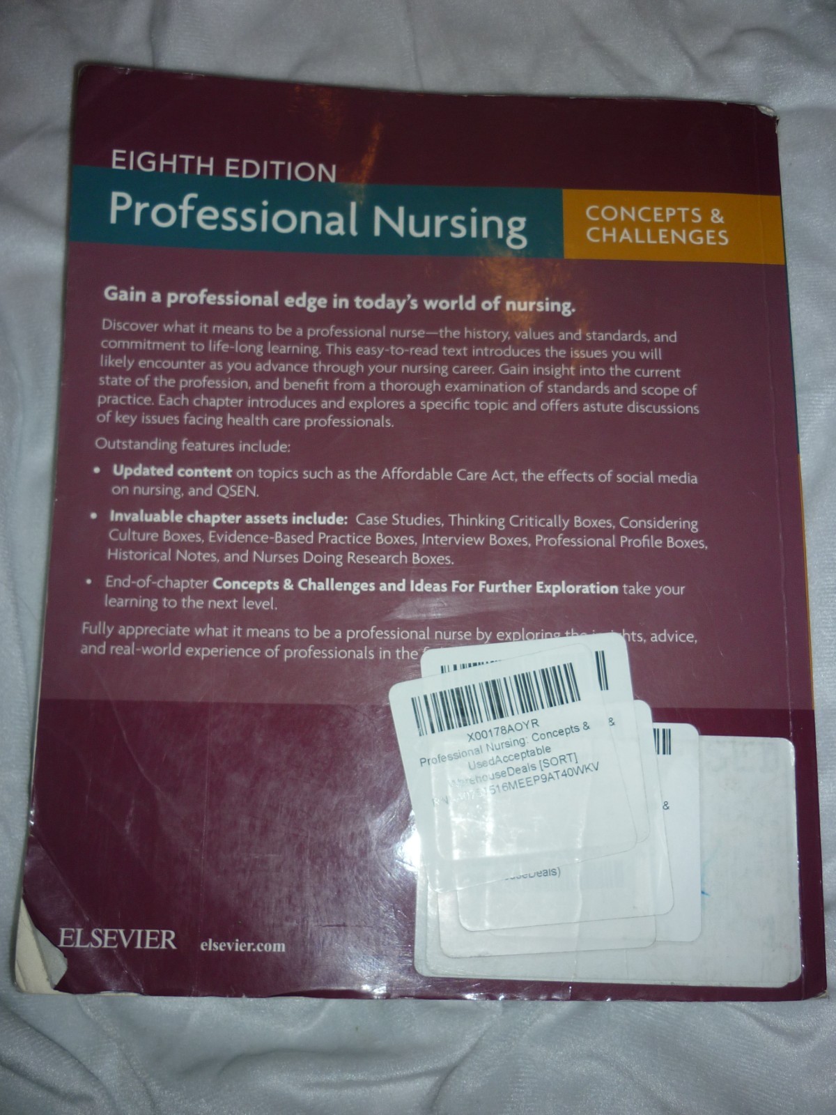 Professional Nursing : Concepts and Challenges by Beth Black Eighth Edition 8E