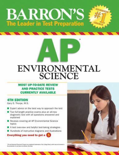 Barron’s AP Environmental Science – paperback, Thorpe MS, 9780764145711