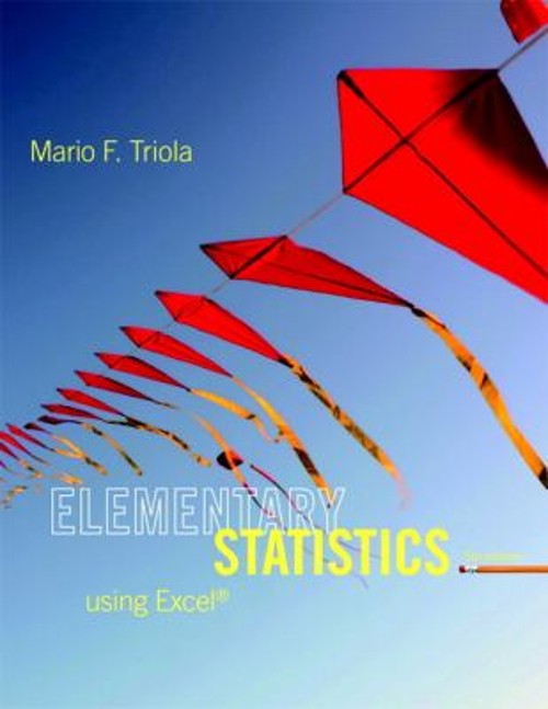 Elementary Statistics Using Excel Compact Disc Mario F. Triola