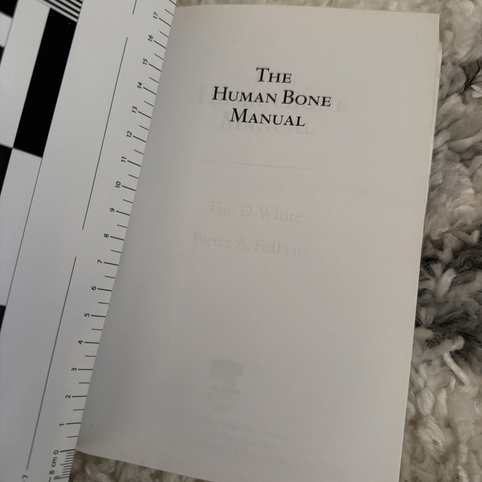 The Human Bone Manual – Paperback, by White Tim D.; Folkens Pieter – Very Good