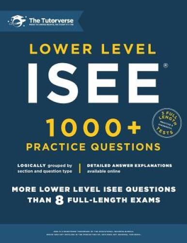 Lower Level ISEE: 1000+ Practice Questions – Paperback – ACCEPTABLE