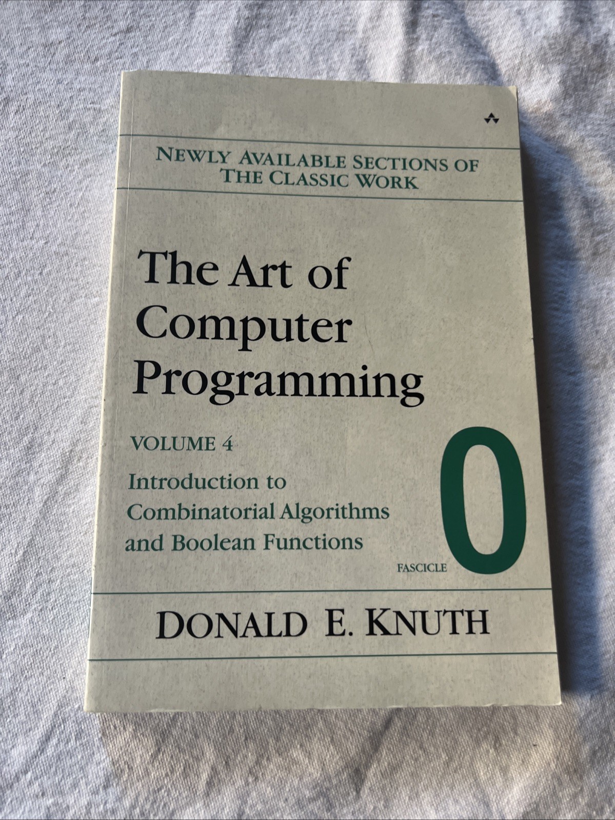 The Art of Computer Programming, Volume 4, Fascicle 0: Introduct