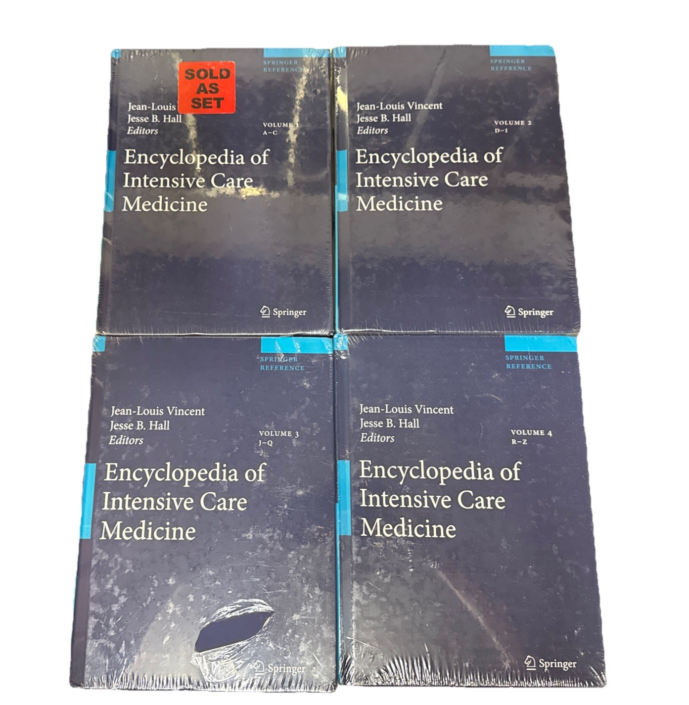 Encyclopedia of Intensive Care Medicine by Jesse B. Hall 4 Volume Set 1-4 NEW