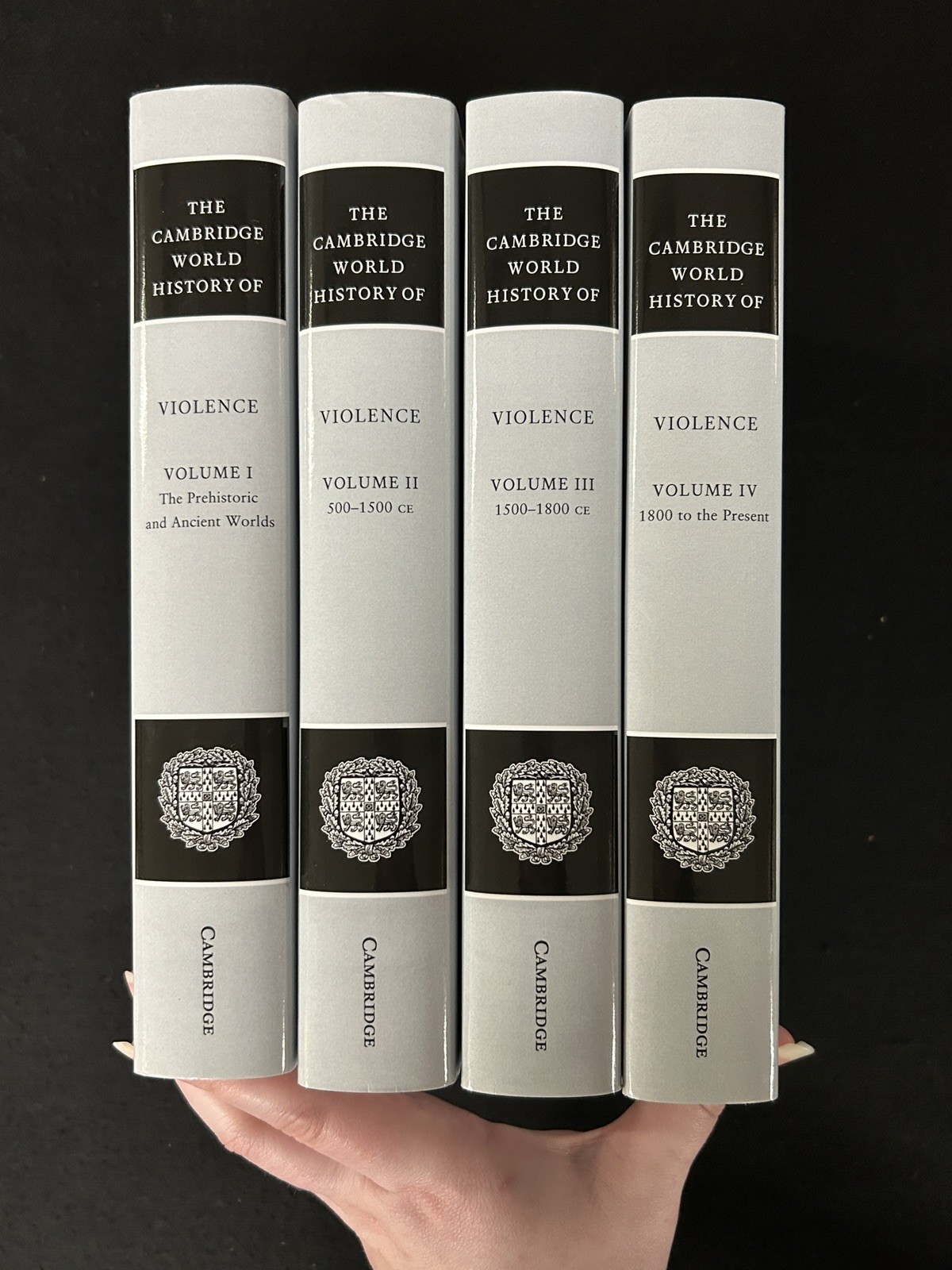 The Cambridge World History of VIOLENCE 4 volume set HCDJ sharp!