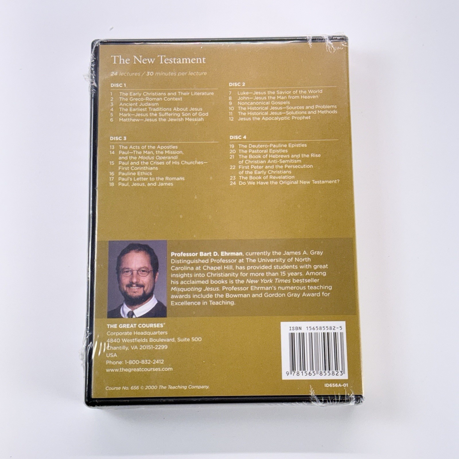 DVD New Testament by Bart D. Ehrman Christianity Paul Luke Matthew John Acts