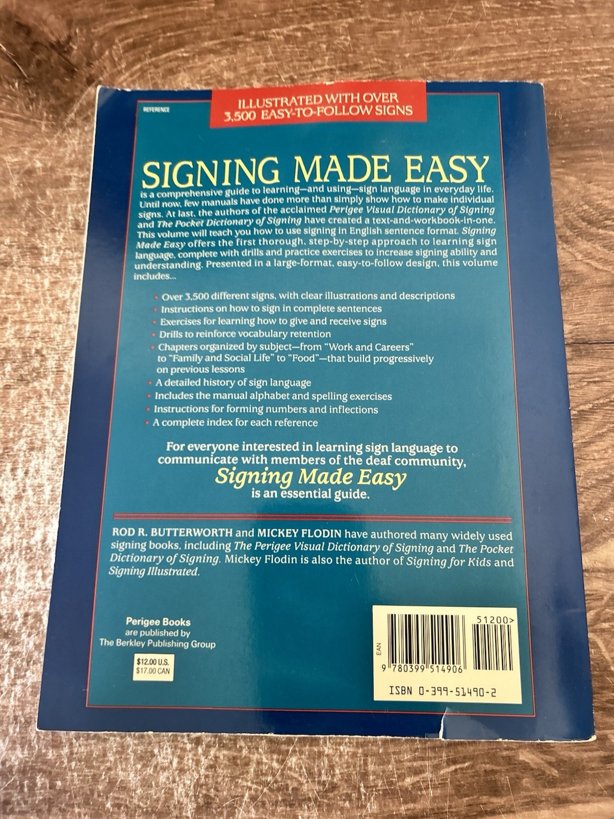 Signing Made Easy (Large Format) by Rod R. Butterworth and Mickey Flodin 1989 PB