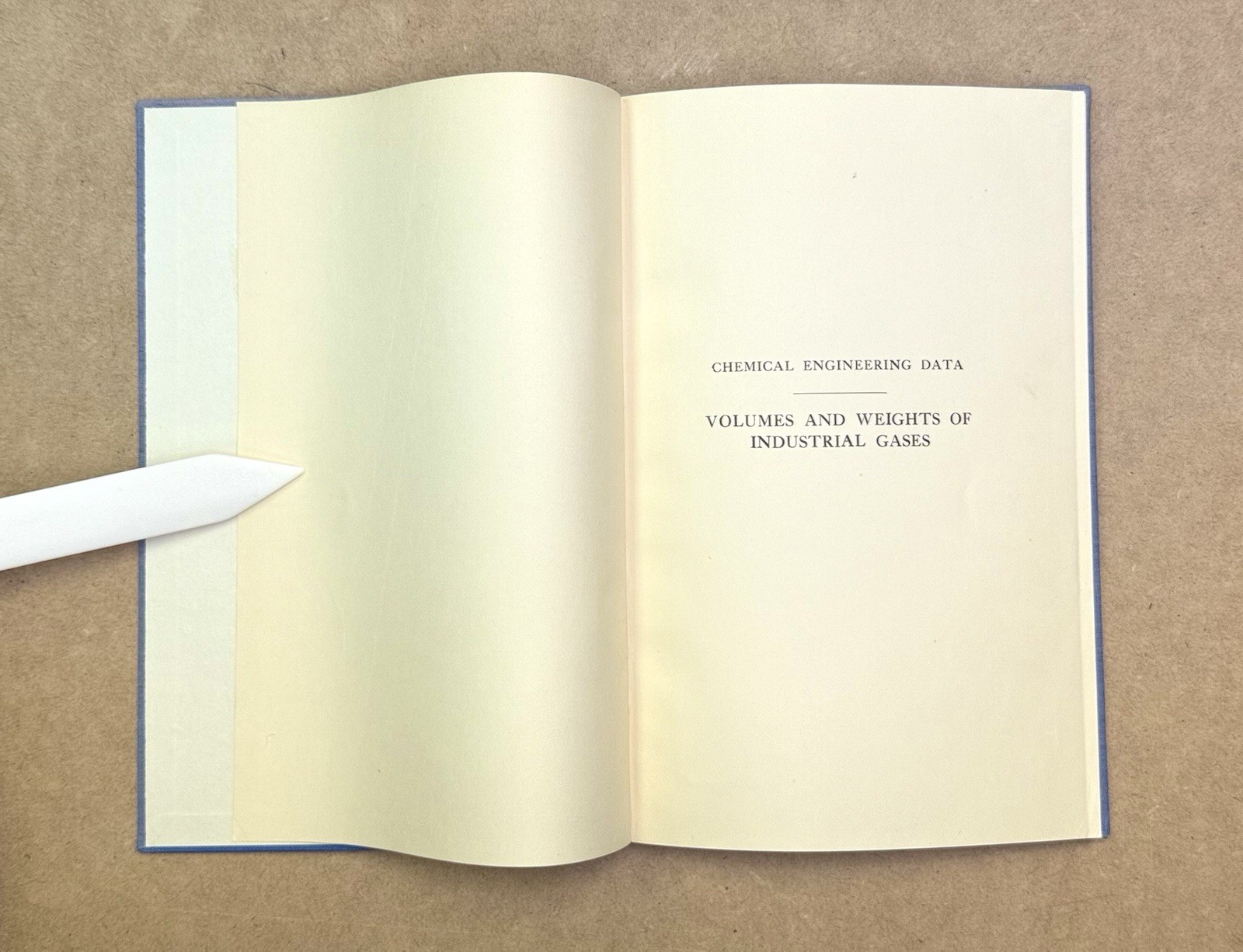 LANL Copy! Vintage 1953 Volumes & Weights of Industrial Gases by Martin HC