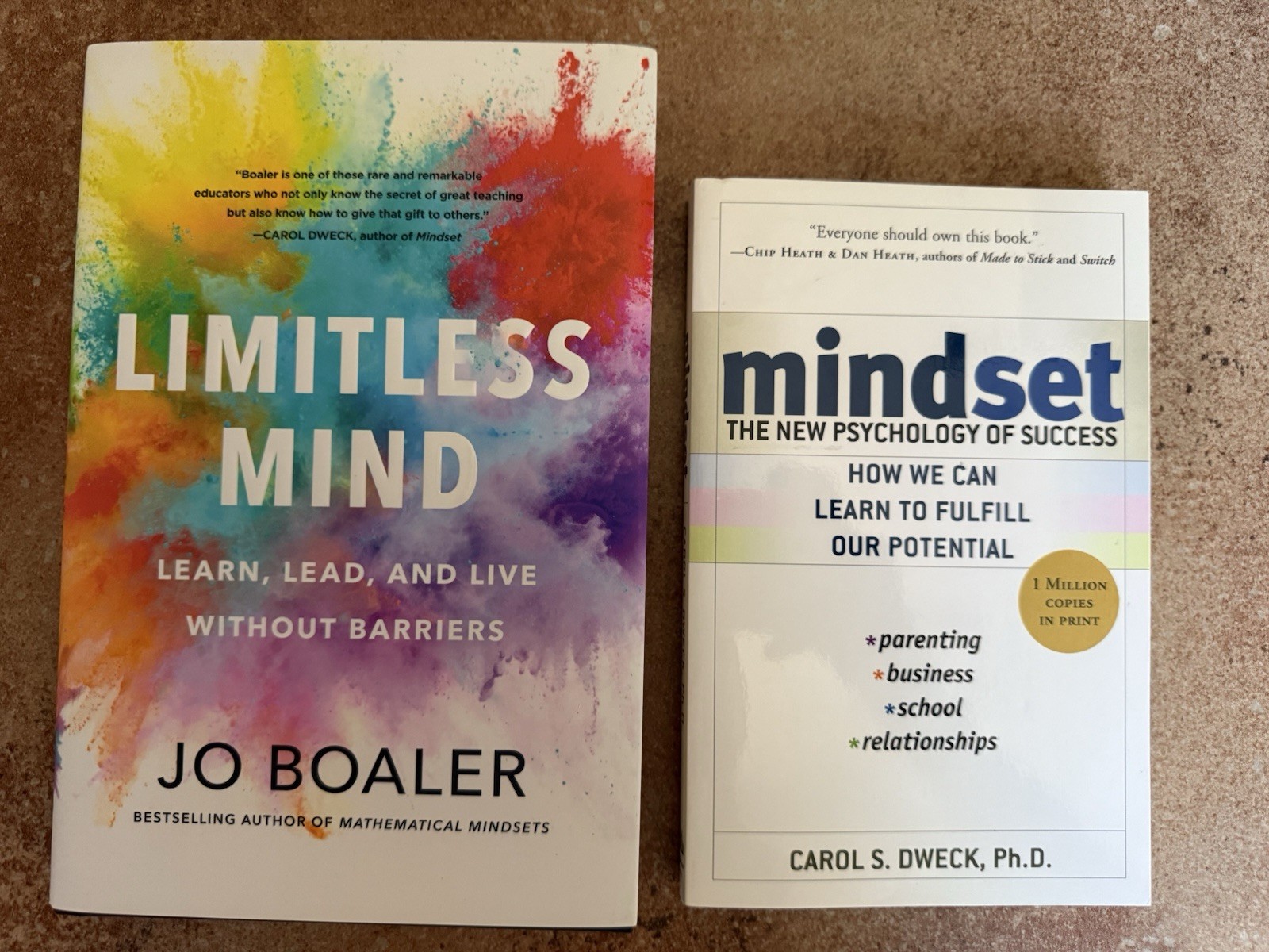 New! Mindset Books For Teachers Lot Of 2 | Mindset & Limitless Mind –