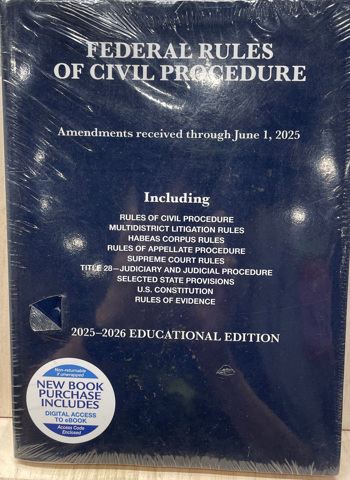 Federal Rules of Civil Procedure, Educational Edition 2025-2026 Paperback