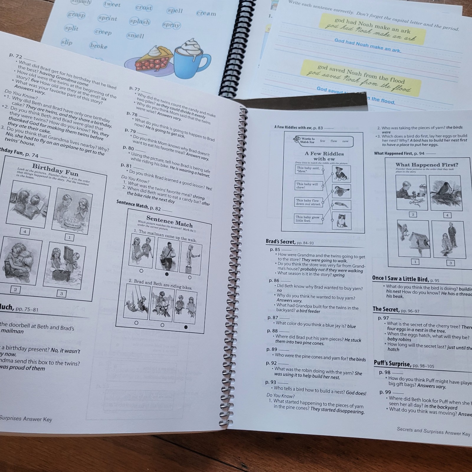 Abeka 1st Grade Math & Language Arts Teacher’s Answer Keys, 10 Books