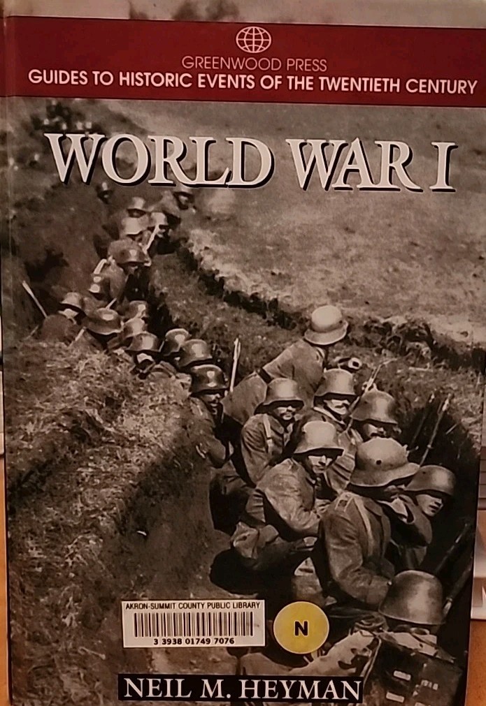 Guides to Historic Events of the 20th Cent: WWI (1997, Hbk)