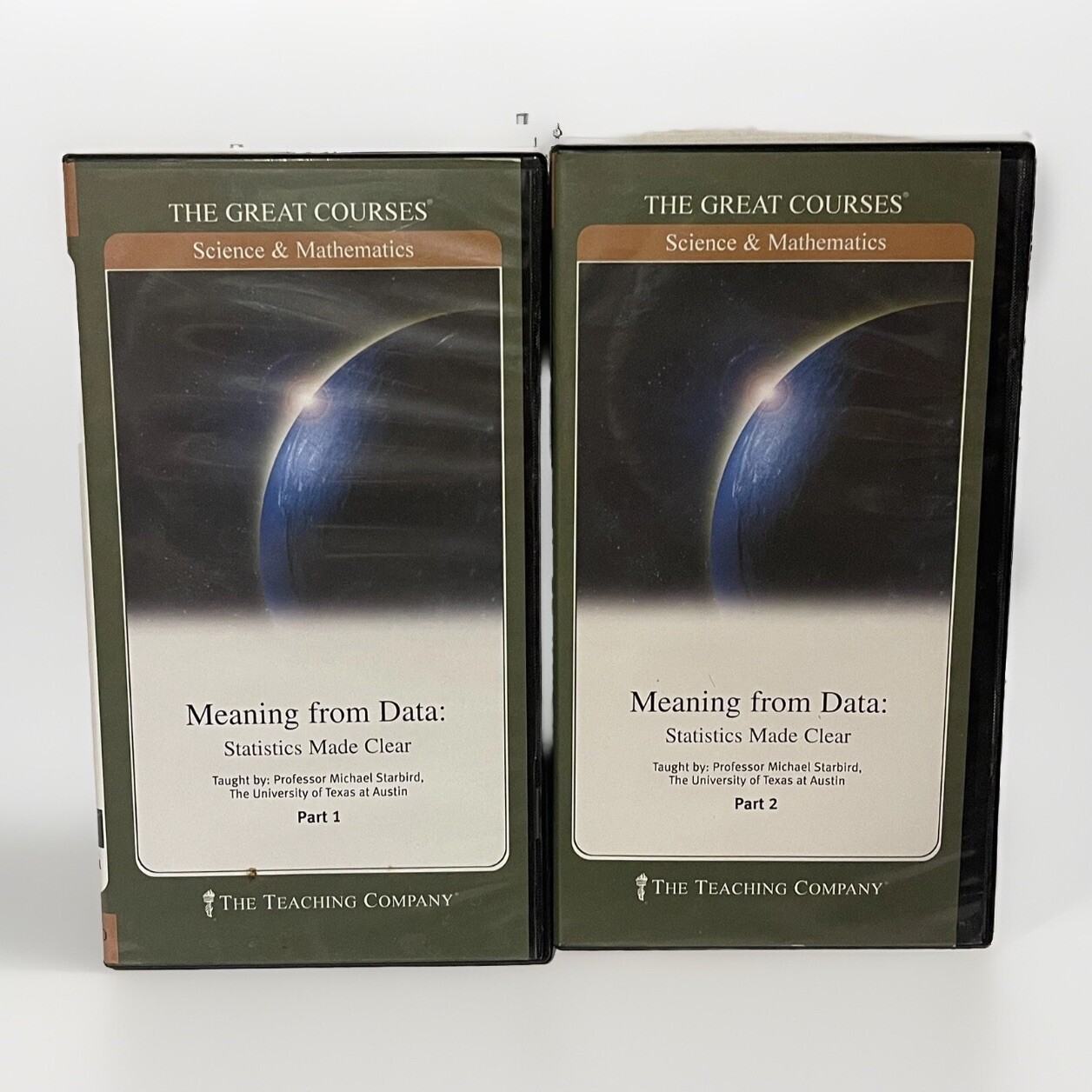 Great Courses DVD Applying Data-Statistics Made Clear-2 Box Set-Michael Starbird