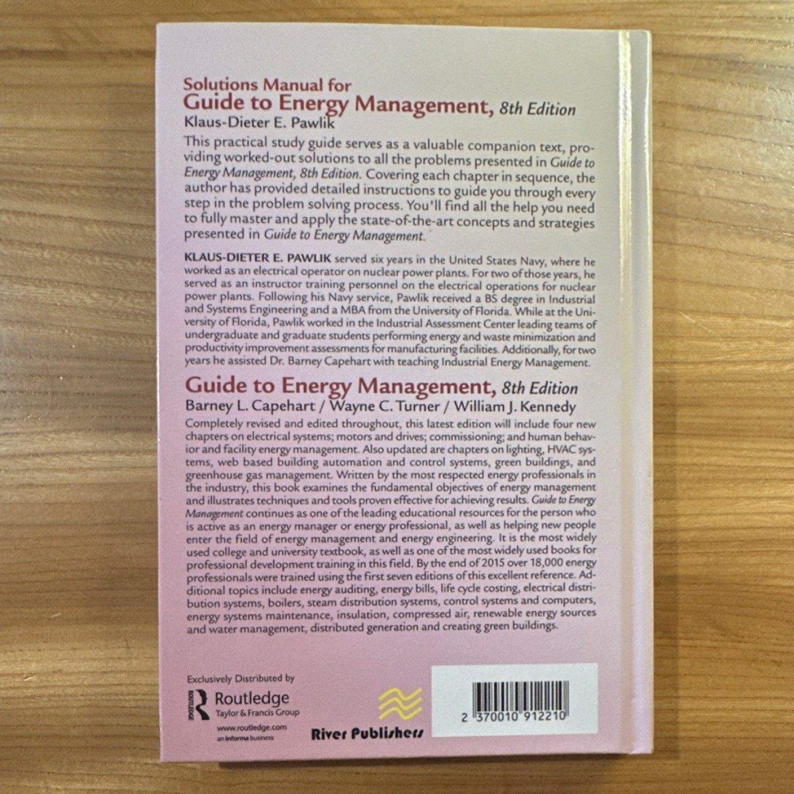 Solutions Manual Guide to Energy Management Eighth Edition Pawlik Textbook Pape…