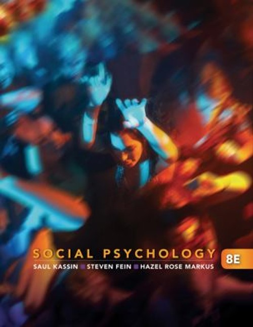 Social Psychology Hardcover Saul, Fein, Steven, Markus, Hazel Ros