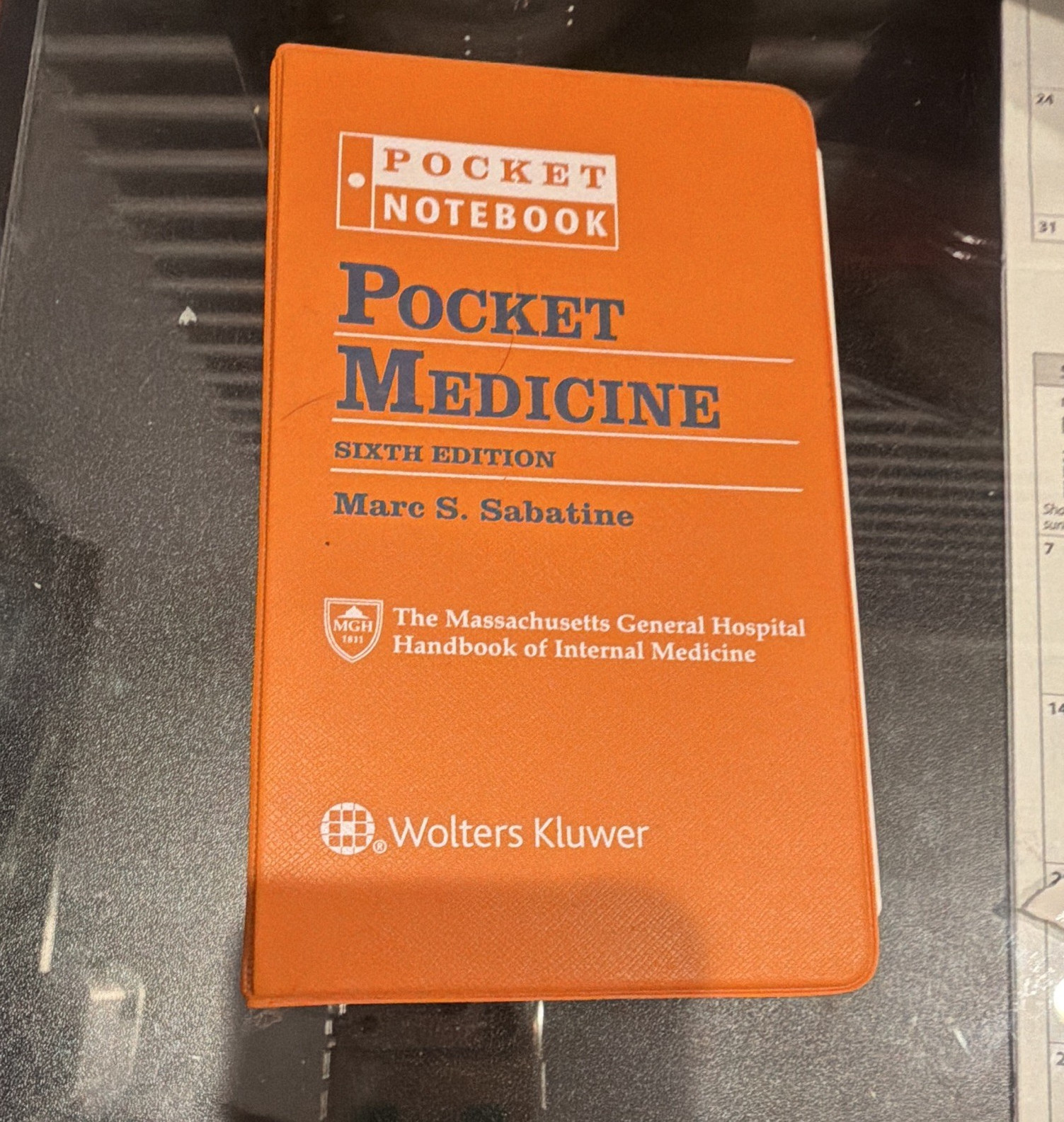 Wolters Kluwer Pocket Notebook Pocket Medicine 6th Ed Sabatine 2016