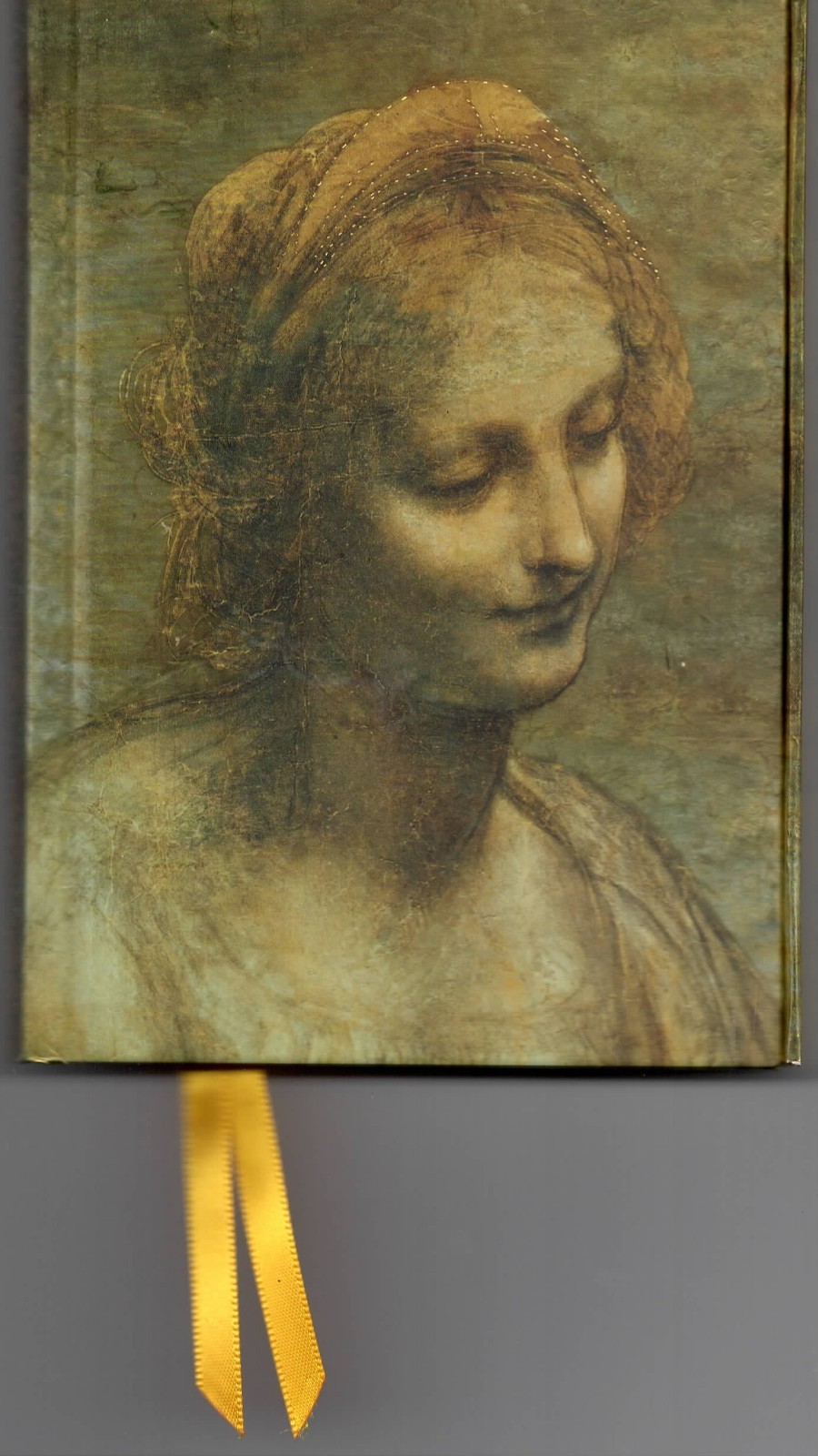 Leonardo da Vinci: Detail of the Head of the Virgin (Foiled Pocket Journal)