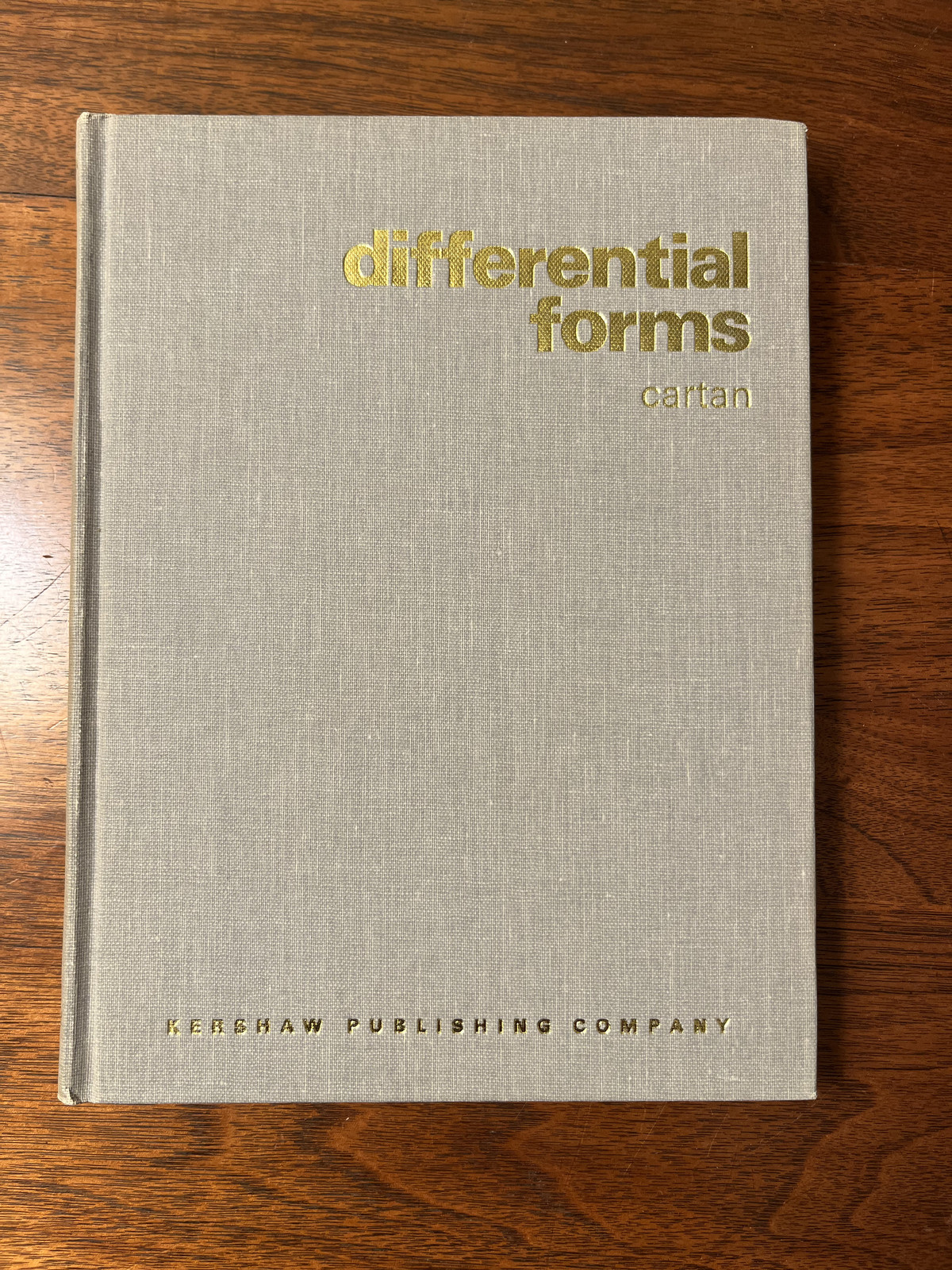 Rare – Differential Forms by Henri Cartan, 1971 Cloth Hardcover Edition