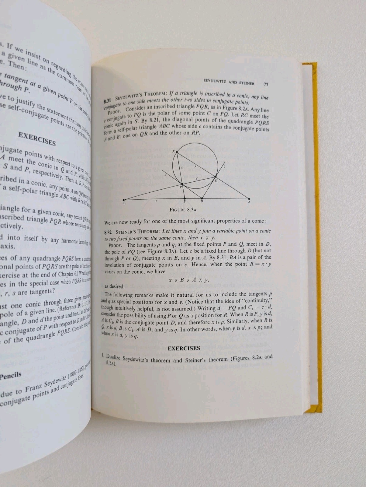 Projective Geometry H.S.M. Coxeter Springer-Verlag 2nd Edition Hardcover