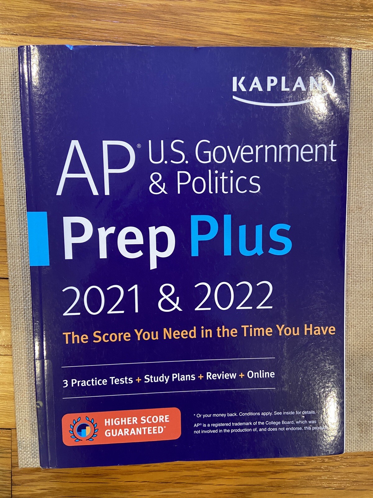 Kaplan Test Prep Ser.: AP U. S. Government and Politics Prep Plus 2021 And 2022
