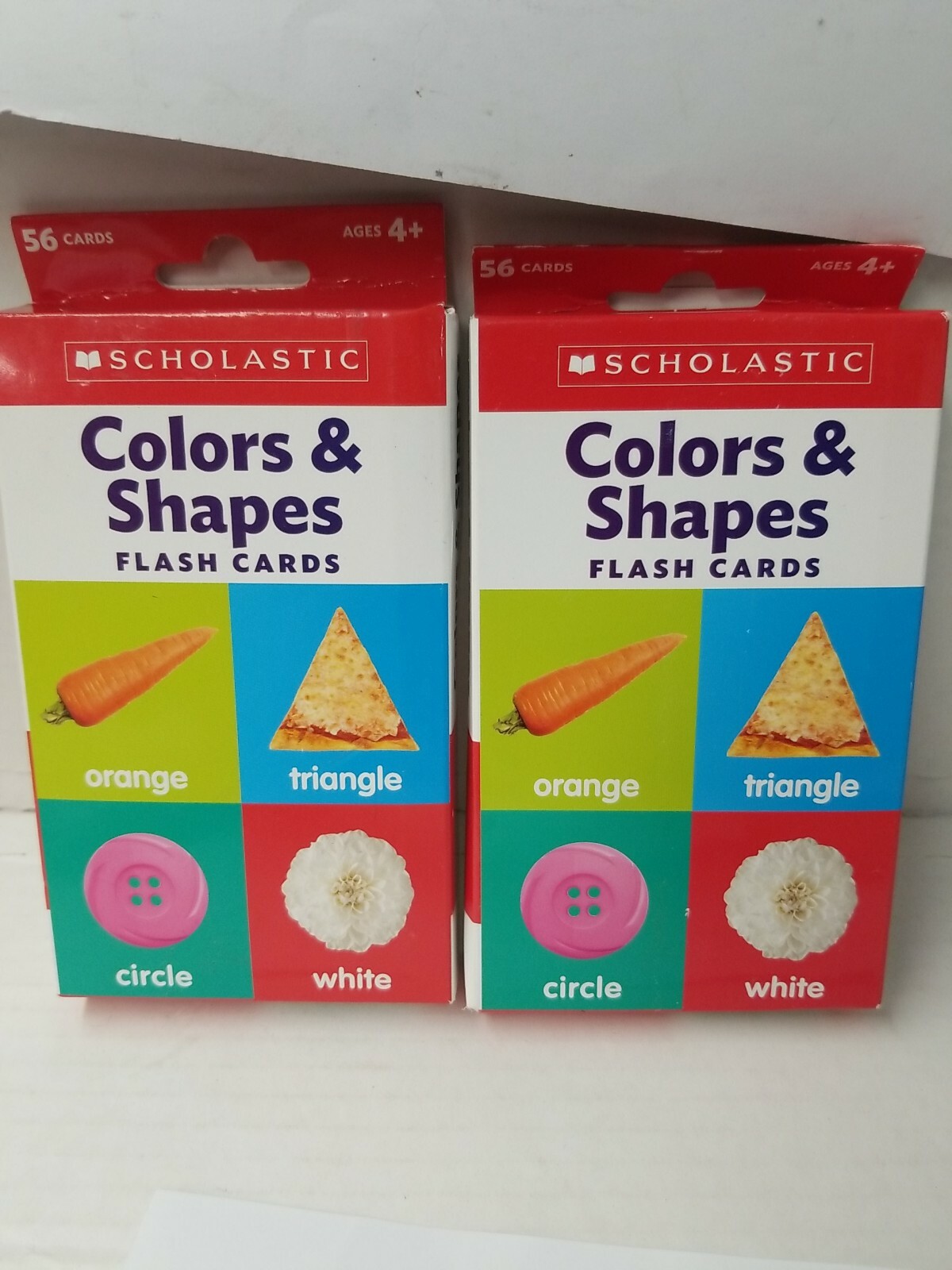 🍎 Flash Cards Ser:[Lot of 2] Flash Cards: Colors and Shapes by Scholastic