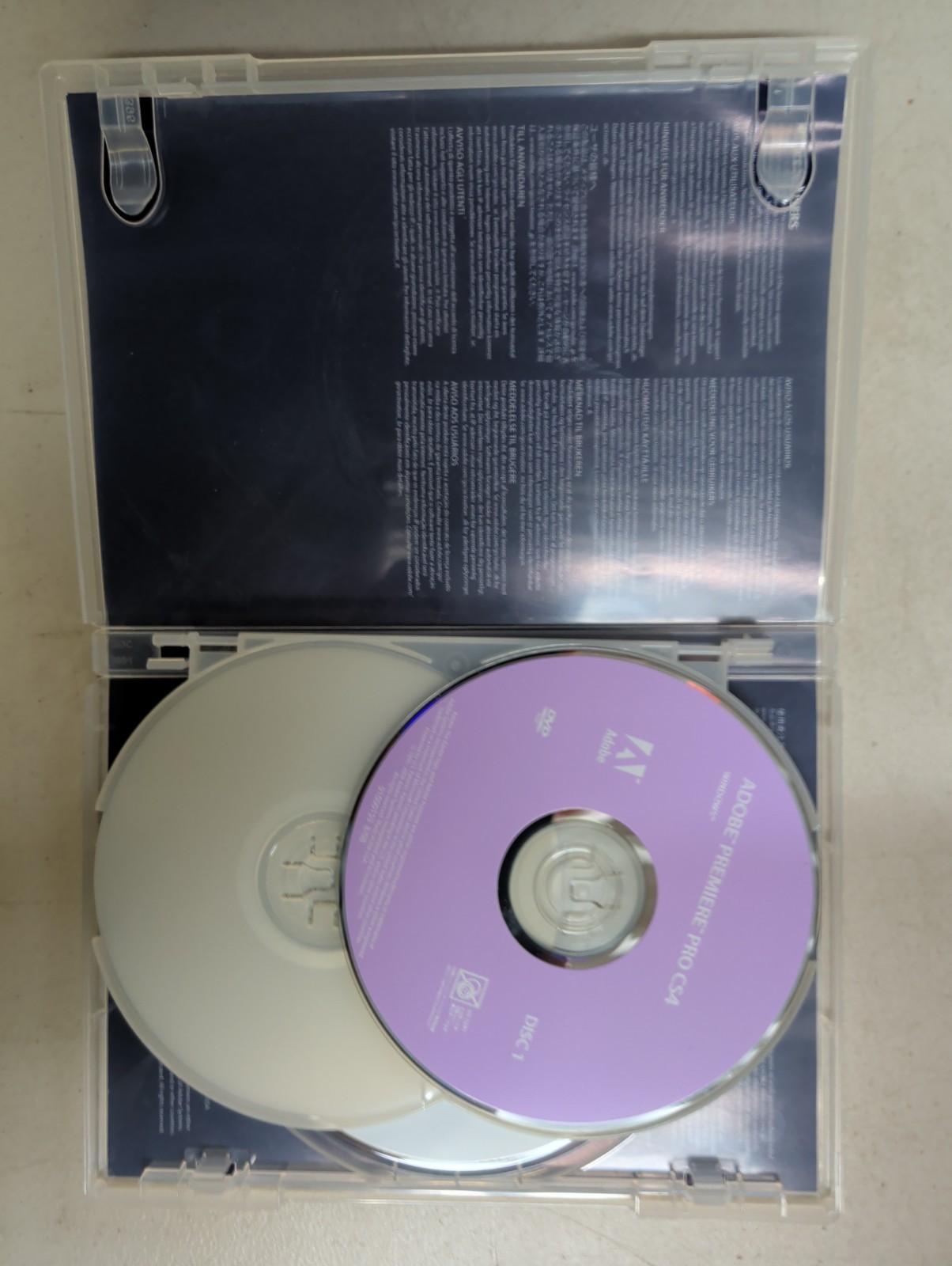 CS4 ADOBE PREMIERE PRO CS4 ADOBE CREATIVE SUITE 4 3 DISC SET W/Seriel #