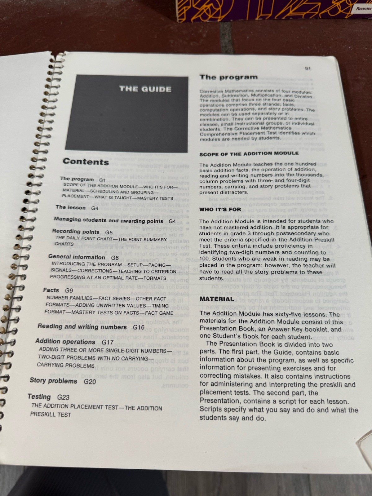 SRA Corrective Mathematics ADDITION by Engelmann Presentation And Student Book