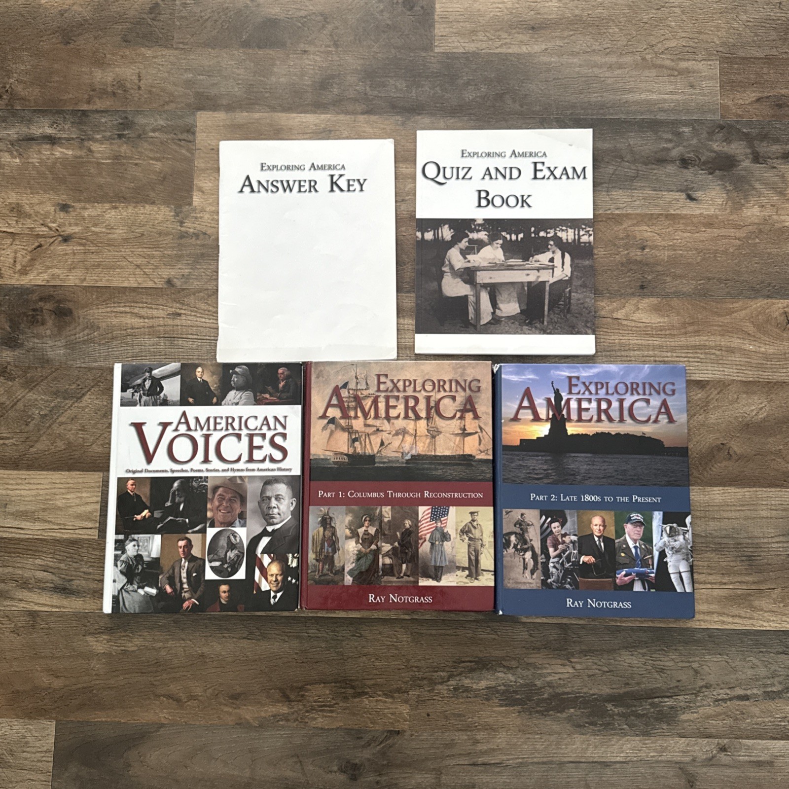 Exploring America – Ray Notgrass Parts 1-2 + American Voices + Quiz/Exam 2014