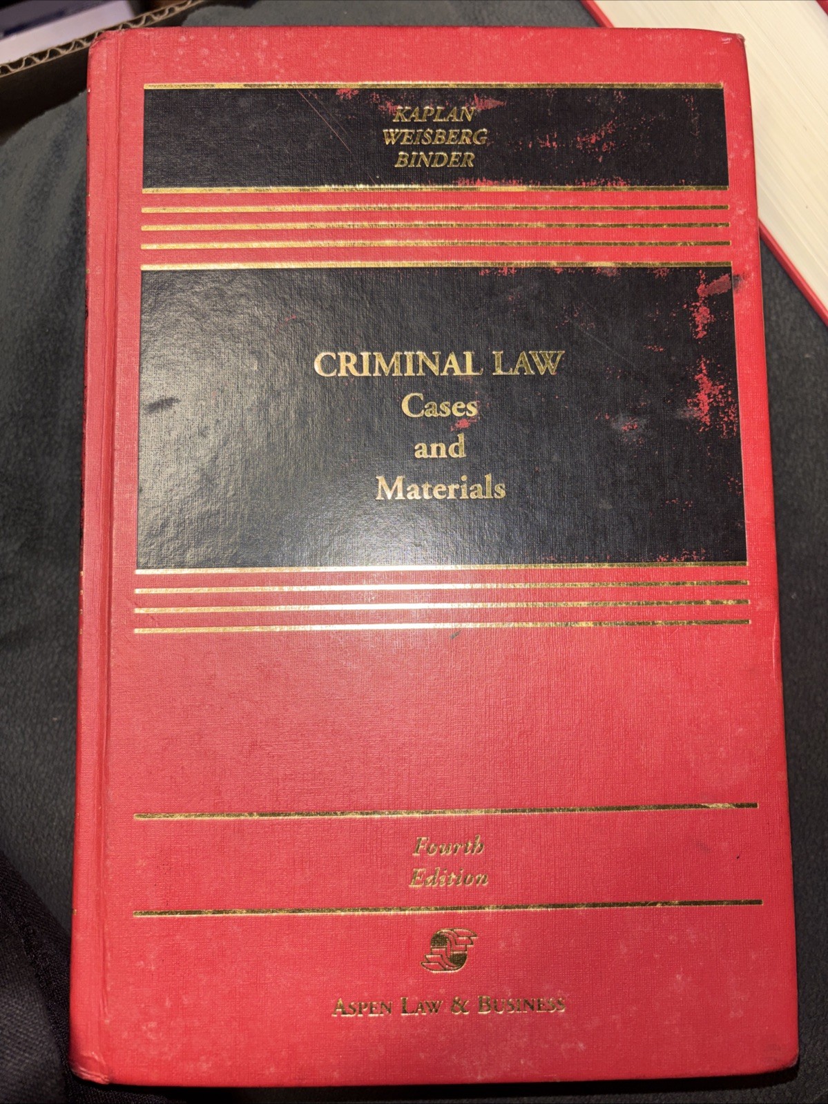 Kaplan Weinberg Binder Criminal Law Cases And Materials Fourth Edition