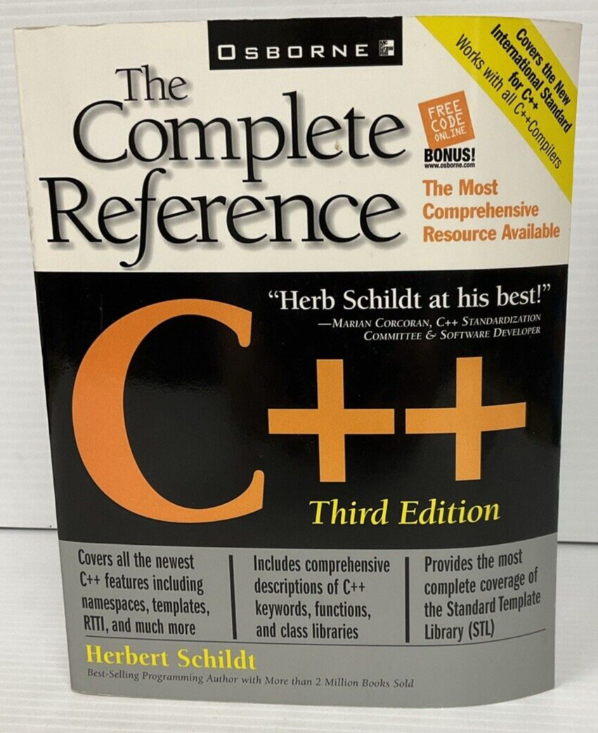 C: The Complete Reference – Paperback By Schildt, Herbert – GOOD