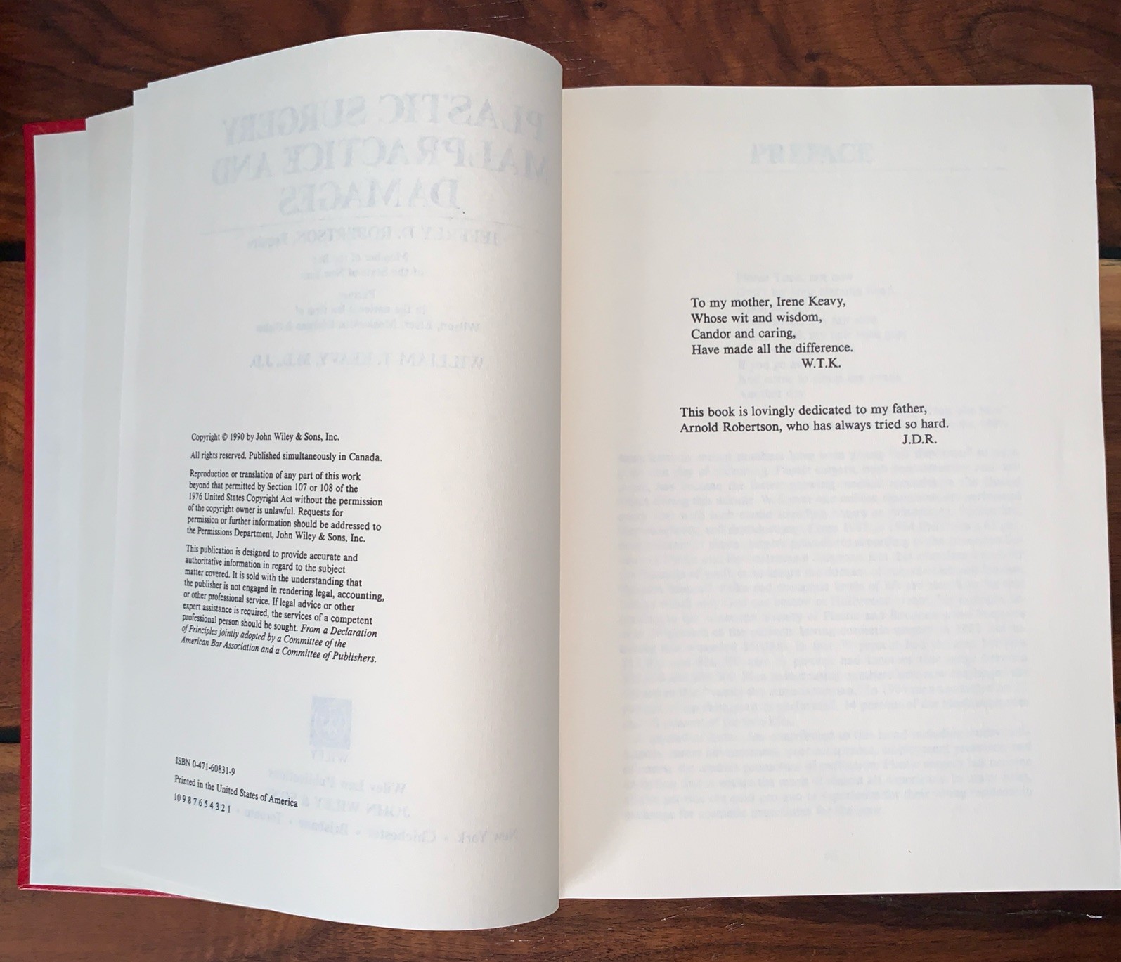 Book Plastic Surgery Malpractice And Damage Medico Library Wiley Law Publication