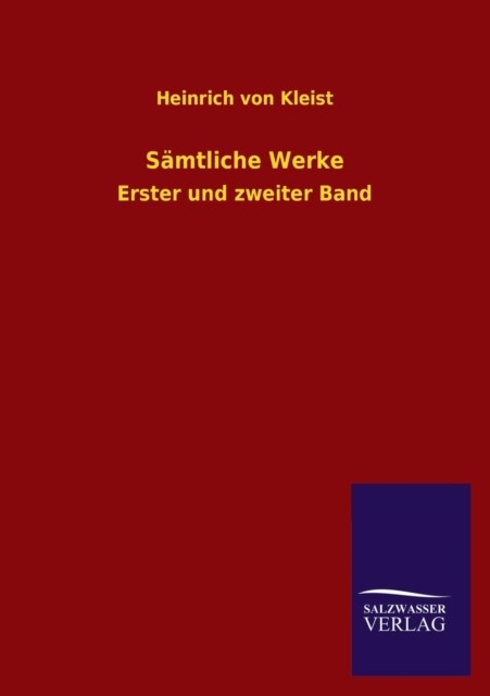 Kleist – Smtliche Werke – New paperback or softback – 15 – X555z