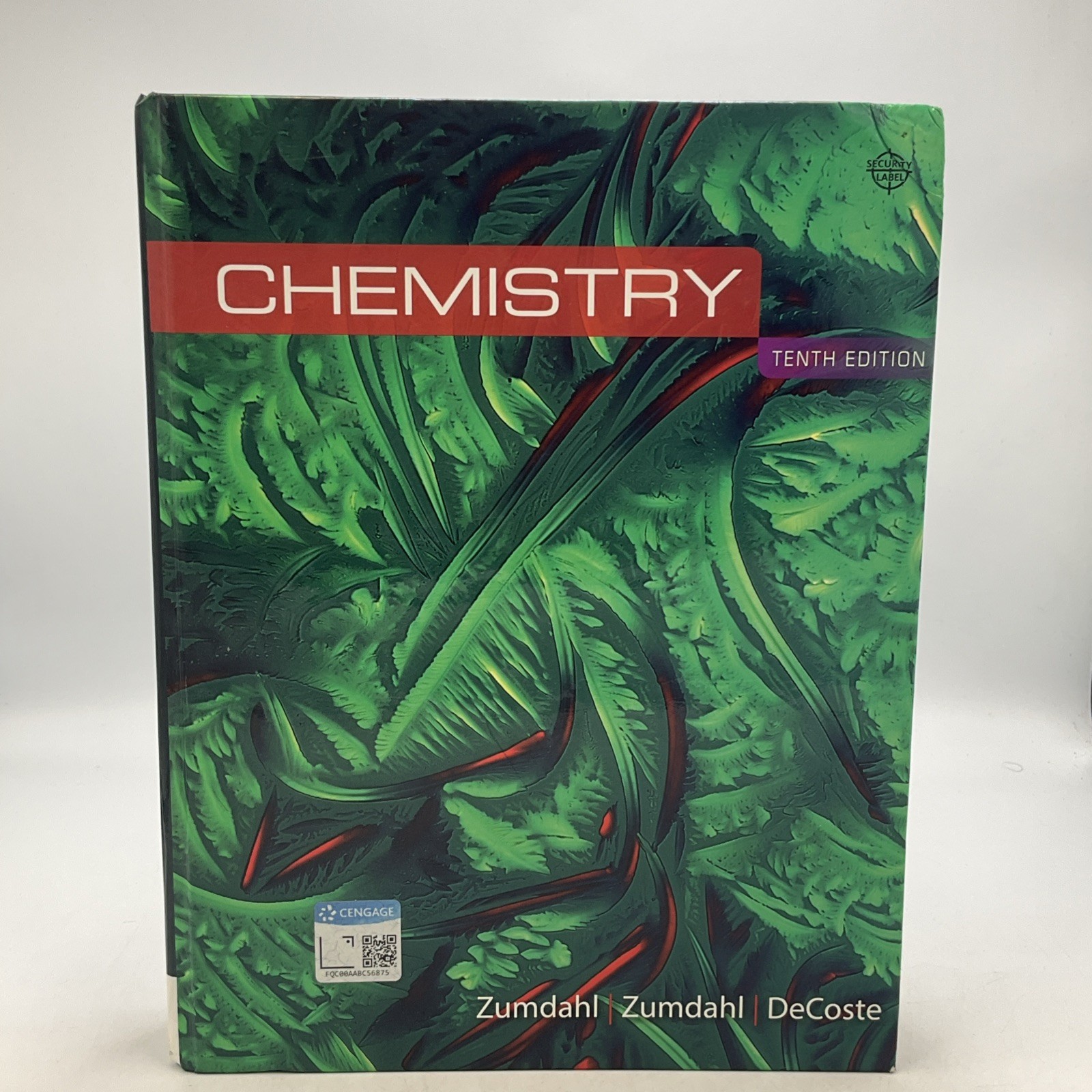 CHEMISTRY ~ 10th Tenth Edition – Hardcover By Zumdahl, De Coste, 2018 Cencage HC