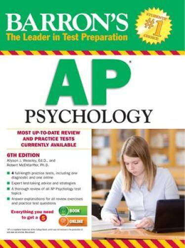 Barron’s AP Psychology, 6th Edition – Paperback – GOOD