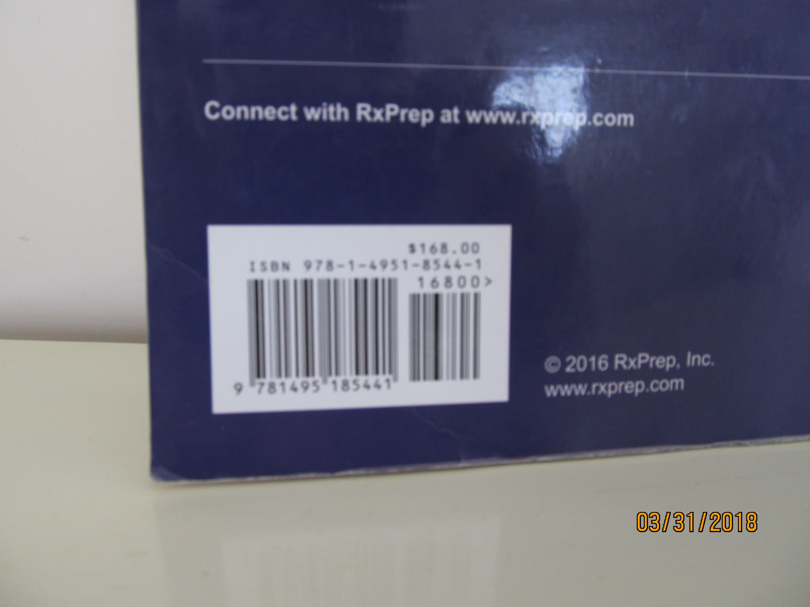 RxPrep Course Book A Comprehensive Course For NAPLEX and CPJE Paperback 2016 Ed.