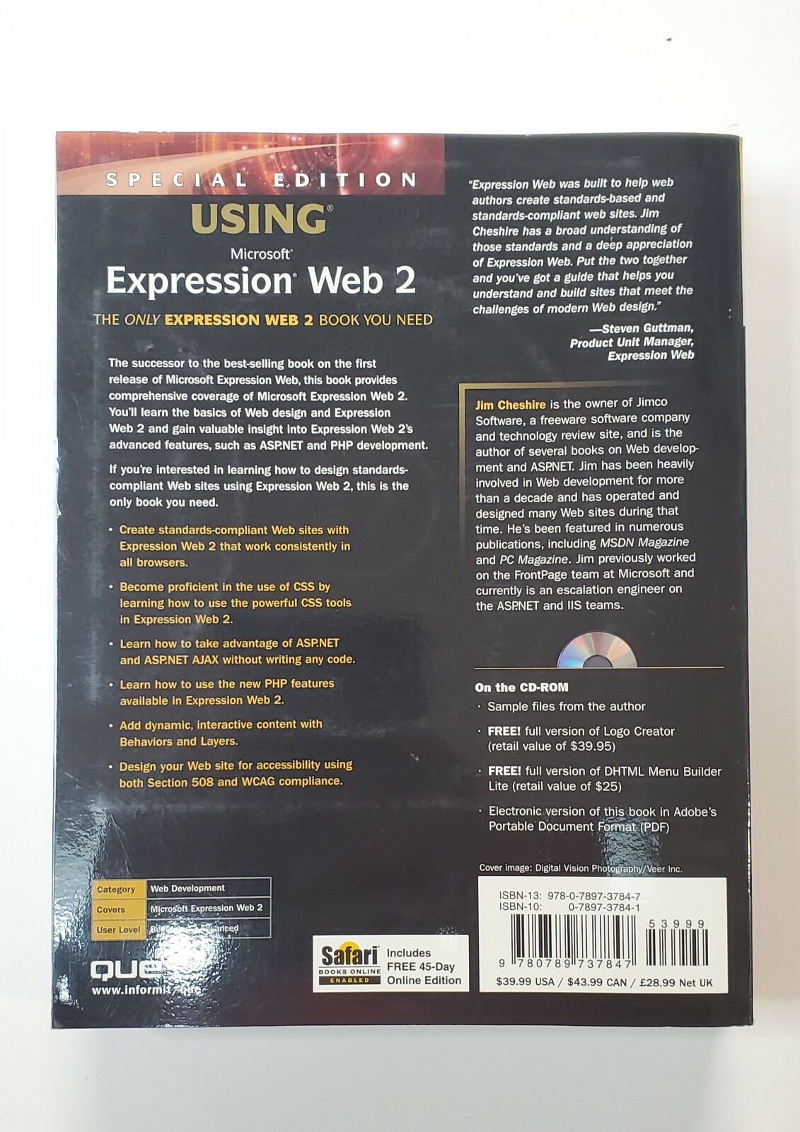 Special Edition Using Microsoft Expression Web 2 by Cheshire, Jim