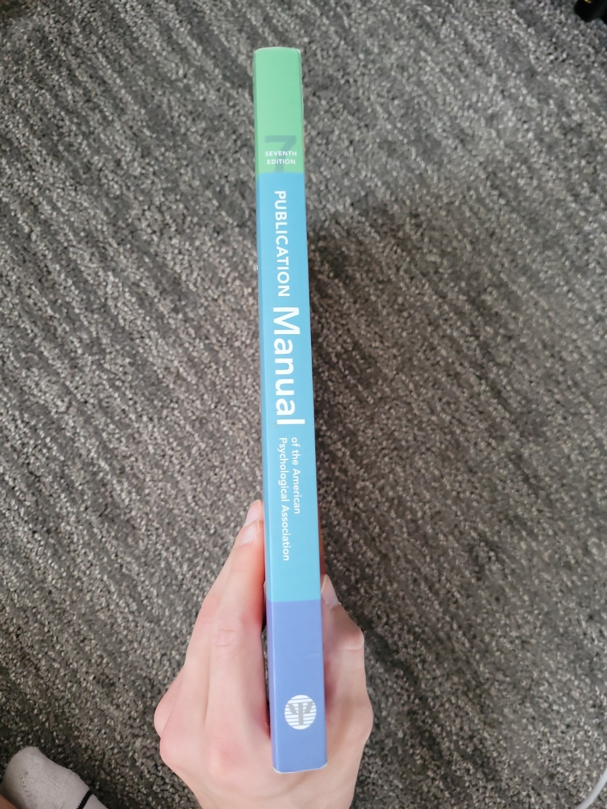 Publication Manual (OFFICIAL) 7th Edition APA