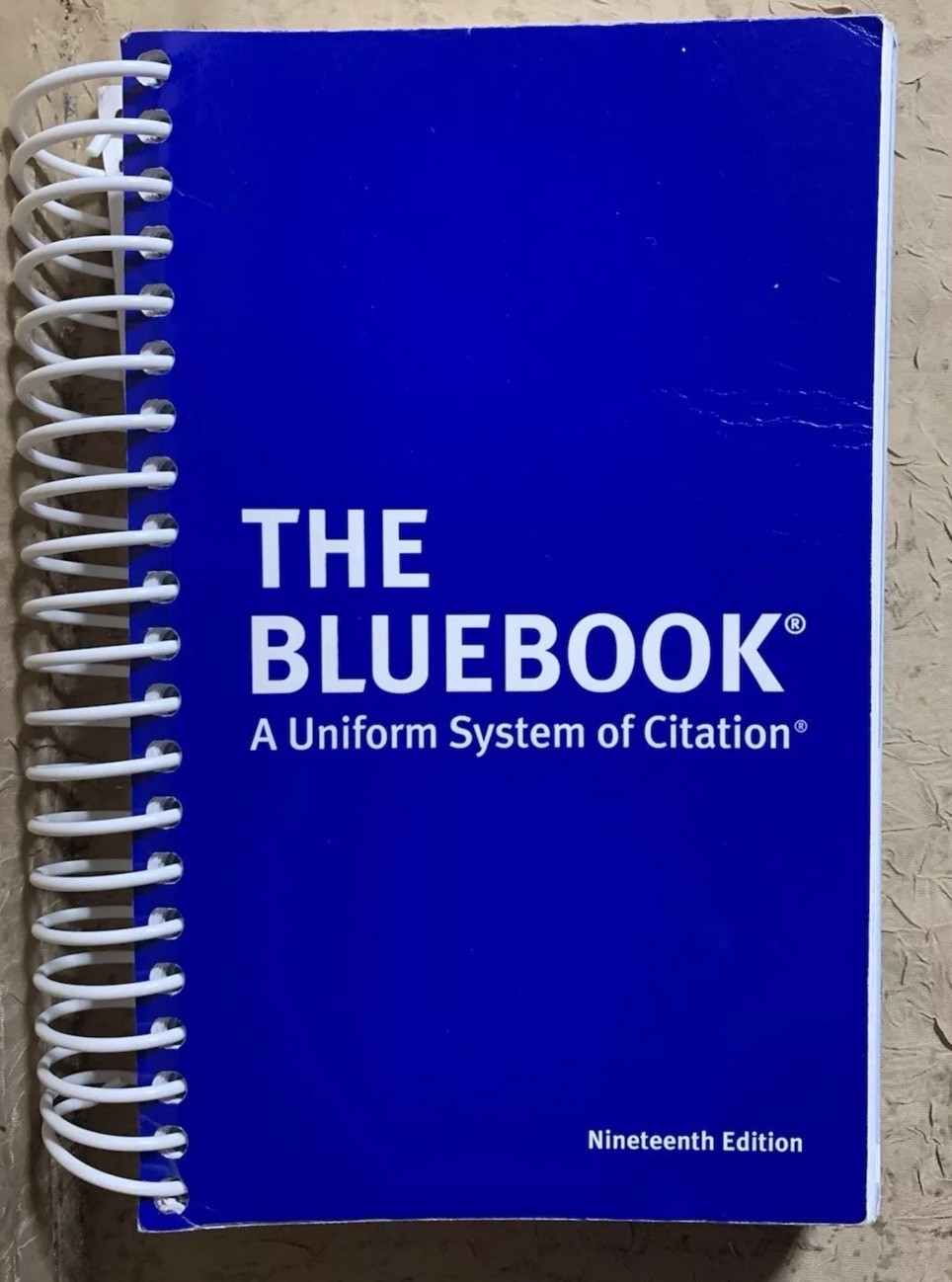 The Bluebook: A Uniform System of Citation – Spiral-bound 19th edition