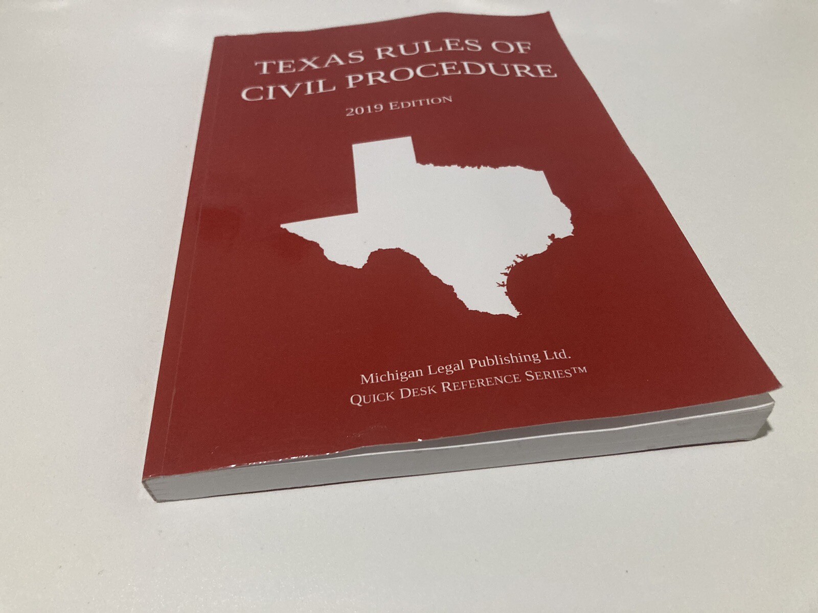 Texas Rules of Civil Procedure 2019 Edition – Paperback – GOOD