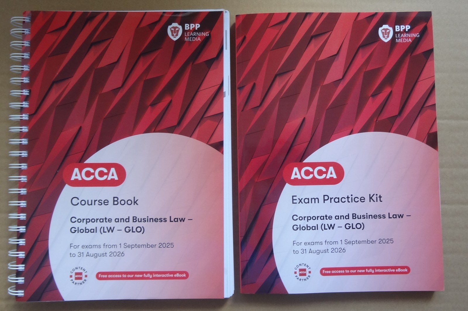 BPP ACCA Corporate and Business Law( GLO):Study Materials: Setp 2025 to Aug 2026