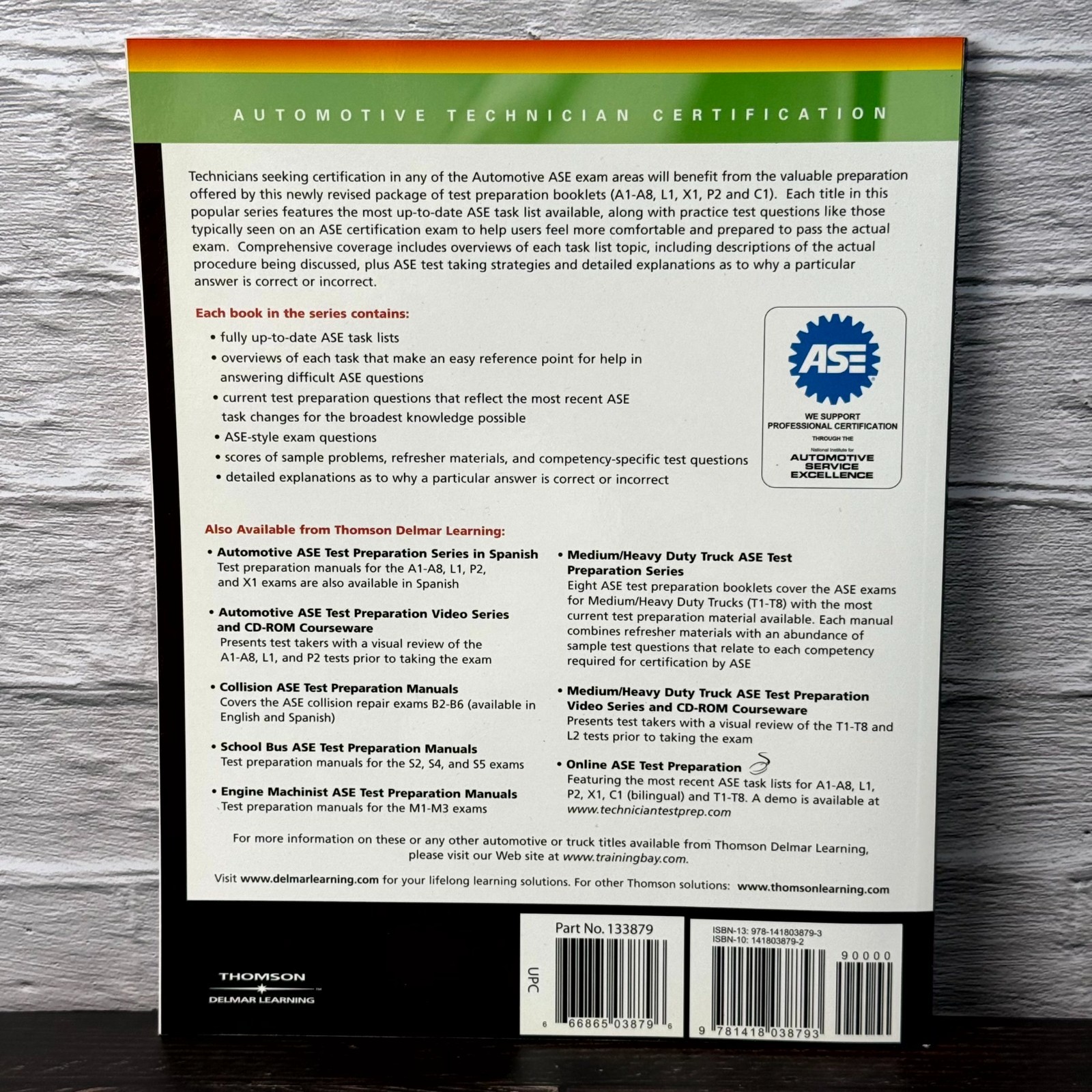 Automatic Transmissions and Transaxles Test A2 by Cengage Learning Delmar Book