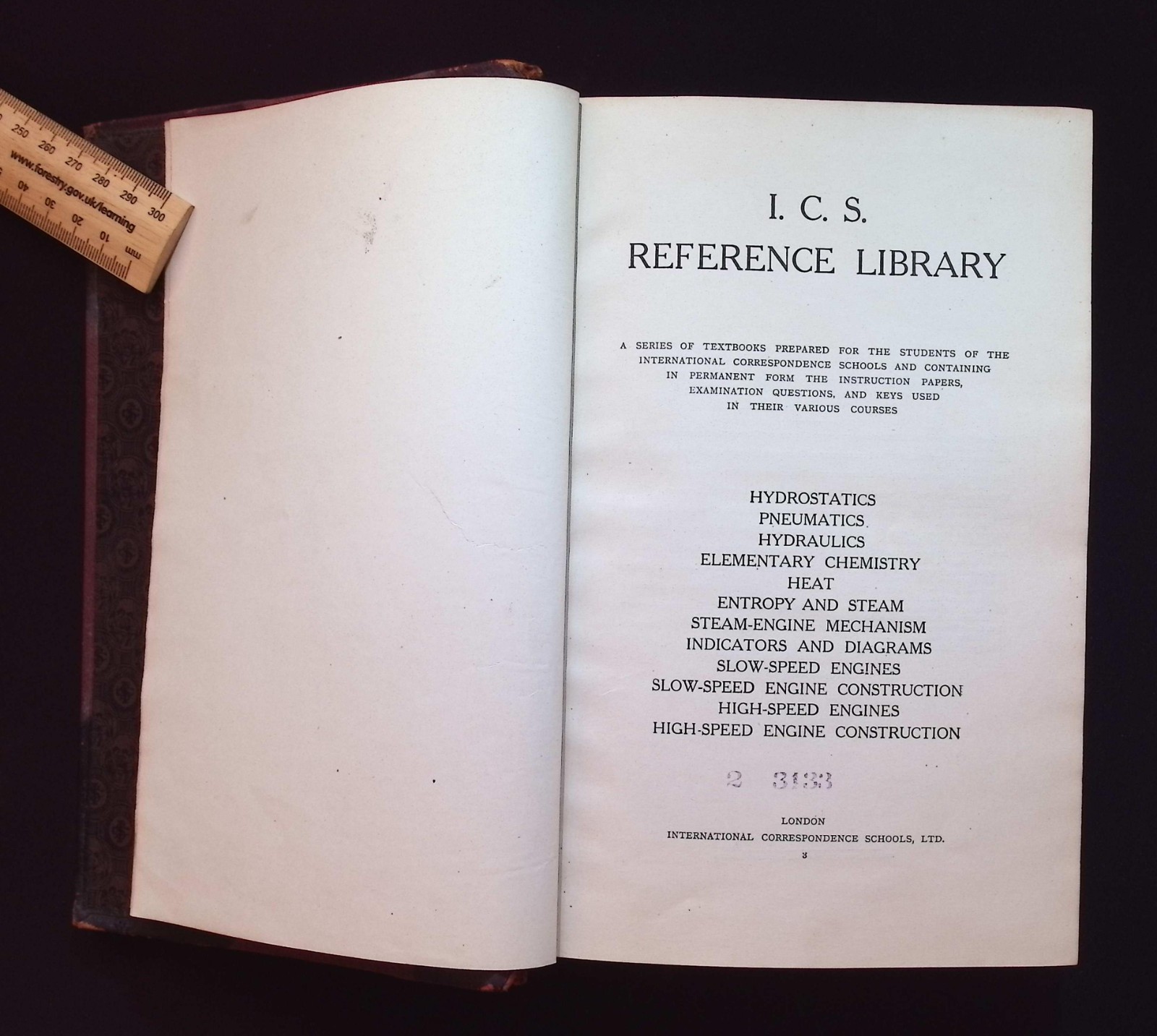 I.C.S. Reference Library – Textbook International Correspondence Schools – 1908