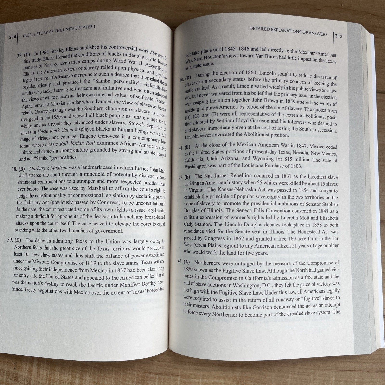 REA CLEP History of the United States 1 (6th ed.) & 2 (2nd ed.)